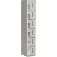Concorde Heavy-Duty Lockers, 6 -tier, 12" x 18" x 72", Steel, Grey, Welded (Assembled) Auto Electric Service Ltd.