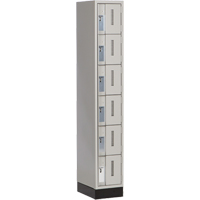 Concorde Heavy-Duty Lockers, 6 -tier, 12" x 18" x 76", Steel, Grey, Welded (Assembled) Auto Electric Service Ltd.