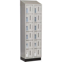 Concorde Heavy-Duty Lockers, 6 -tier, Bank of 2, 24" x 18" x 82", Steel, Grey, Welded (Assembled) Auto Electric Service Ltd.