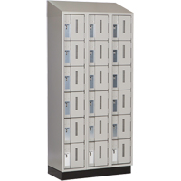 Concorde Heavy-Duty Lockers, 6 -tier, Bank of 3, 36" x 18" x 82", Steel, Grey, Welded (Assembled) Auto Electric Service Ltd.