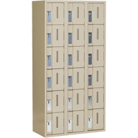 Concorde Heavy-Duty Lockers, 6 -tier, Bank of 3, 36" x 18" x 72", Steel, Beige, Welded (Assembled) Auto Electric Service Ltd.