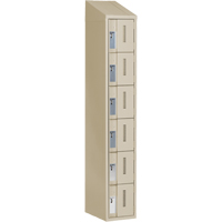 Concorde Heavy-Duty Lockers, 6 -tier, 12" x 18" x 78", Steel, Beige, Welded (Assembled) Auto Electric Service Ltd.