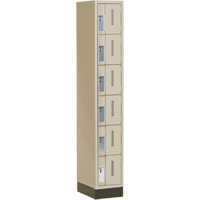 Concorde Heavy-Duty Lockers, 6 -tier, 12" x 18" x 76", Steel, Beige, Welded (Assembled) Auto Electric Service Ltd.