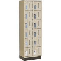 Concorde Heavy-Duty Lockers, 6 -tier, Bank of 2, 24" x 18" x 76", Steel, Beige, Welded (Assembled) Auto Electric Service Ltd.