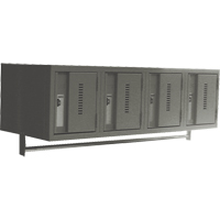 Wall Hung Lockers - Heavy Duty, Bank of 4, 18" x 12" x 12", Steel Auto Electric Service Ltd.