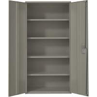 Hi-Boy Storage Cabinet, Steel, 4 Shelves, 72" H x 36" W x 18" D, Grey Auto Electric Service Ltd.