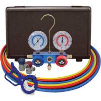 Dual Manifold Gauge Set with Manual Couplers & 3-in-1 Side Mount Can Tap Valve Auto Electric Service Ltd.