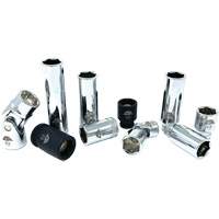 Chrome Finish Socket Set with Rail, 10 Pieces, 1/4"/3/8" Drive Size Auto Electric Service Ltd.