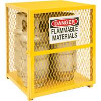 Gas Cylinder Storage Cabinet, 4 Cylinder Capacity, 30" W x 30" D x 35" H, Yellow Auto Electric Service Ltd.