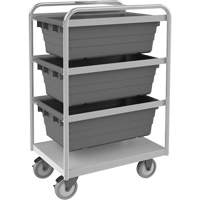 Mobile Tub Rack, Double-sided, 3 bins, 26" W x 18" D x 42" H Auto Electric Service Ltd.