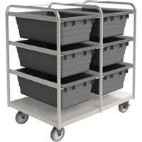 Mobile Tub Rack, Double-sided, 6 bins, 26" W x 36" D x 42" H Auto Electric Service Ltd.