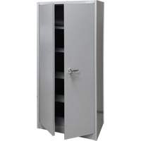 Armoire de rangement, Acier, 4 Tablettes, 66" h x 30" la x 15" P, Gris Auto Electric Service Ltd.