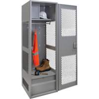 Casier pour &eacute;quipement avec porte, Acier, 24" la x 24" p x 72" h, Gris Auto Electric Service Ltd.
