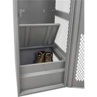 Casier pour &eacute;quipement avec porte, Acier, 24" la x 24" p x 72" h, Gris Auto Electric Service Ltd.