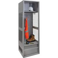 Casier pour &eacute;quipement, Acier, 24" la x 24" p x 72" h, Gris Auto Electric Service Ltd.