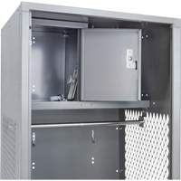Casier pour &eacute;quipement, Acier, 24" la x 24" p x 72" h, Gris Auto Electric Service Ltd.