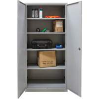 Armoires de rangement Hi-Boy, Acier, 4 Tablettes, 72" h x 36" la x 18" P, Gris Auto Electric Service Ltd.