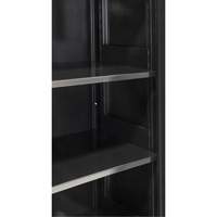 Hi-Boy Storage Cabinet, Steel, 4 Shelves, 72" H x 36" W x 18" D, Black Auto Electric Service Ltd.