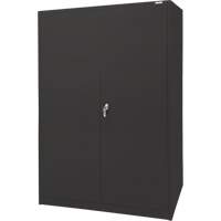 Storage Cabinet, Steel, 4 Shelves, 78" H x 48" W x 24" D, Black Auto Electric Service Ltd.
