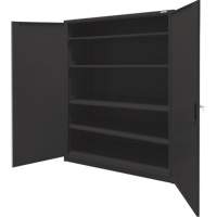 Storage Cabinet, Steel, 4 Shelves, 78" H x 48" W x 24" D, Black Auto Electric Service Ltd.
