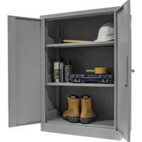 Armoire de rangement &agrave; hauteur de comptoir, Acier, 2 Tablettes, 42" h x 30" la x 15" P, Gris Auto Electric Service Ltd.