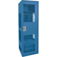 Casier pour &eacute;quipement avec porte, Acier, 24" la x 18" p x 72" h, Bleu fonc&eacute; Auto Electric Service Ltd.