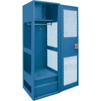 Casier pour &eacute;quipement avec porte, Acier, 24" la x 18" p x 72" h, Bleu fonc&eacute; Auto Electric Service Ltd.