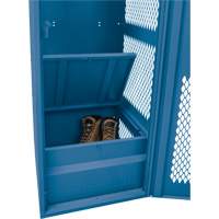 Casier pour &eacute;quipement avec porte, Acier, 24" la x 18" p x 72" h, Bleu fonc&eacute; Auto Electric Service Ltd.