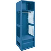 Casier pour &eacute;quipement, Acier, 24" la x 18" p x 72" h, Bleu fonc&eacute; Auto Electric Service Ltd.
