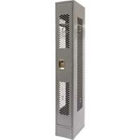 Vented Lockers, 12" x 18" x 78", Steel, Grey, Knocked Down, Perforated Auto Electric Service Ltd.