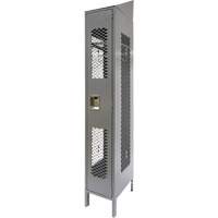 Vented Lockers, 12" x 18" x 88", Steel, Grey, Knocked Down, Perforated Auto Electric Service Ltd.