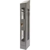Vented Lockers, 12" x 18" x 88", Steel, Grey, Knocked Down, Perforated Auto Electric Service Ltd.