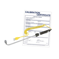 Right Angle Thermocouple Surface Probe with Calibration Certificate, 500 °C (932°F) Max. Temp. Auto Electric Service Ltd.