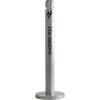Smokers' Pole Cigarette Receptacle, Free-Standing, Aluminum, 41" Height Auto Electric Service Ltd.