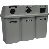Recycling Containers Bullseye, Curbside, Plastic, 3 x 22 US Gal. Auto Electric Service Ltd.