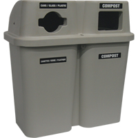 Recycling Containers Bullseye, Curbside, Plastic, 2 x 22 US gal. Auto Electric Service Ltd.