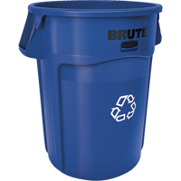 Contenants ronds pour le recyclage BRUTE, Vrac, Plastique, 44 gal. US Auto Electric Service Ltd.