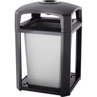 Landmark Series Waste Receptacle & Ash Tray, Plastic, 35 US gal. Capacity, 40" Height Auto Electric Service Ltd.