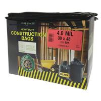 Sacs pour d&eacute;chets pour entrepreneurs, Fort, 30" la x 48" lo, 4 mils, Noir, Capacit&eacute; 124,91 L (33 gal.) Auto Electric Service Ltd.