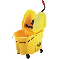 Ensemble de seau pour vadrouille et essoreuse WaveBrake, Pression vers le bas, 8,75 gal. US (35 pintes), Jaune Auto Electric Service Ltd.