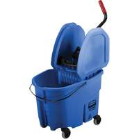 Ensemble de seau pour vadrouille et essoreuse WaveBrake, Pression vers le bas, 8,75 gal. US (35 pintes), Bleu Auto Electric Service Ltd.
