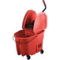 Ensemble de seau pour vadrouille et essoreuse WaveBrake, Pression vers le bas, 8,75 gal. US (35 pintes), Rouge Auto Electric Service Ltd.