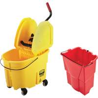 Ensemble de seau pour vadrouille et essoreuse WaveBrake, Pression vers le bas, 8,75 gal. US (35 pintes), Jaune Auto Electric Service Ltd.