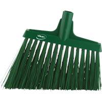 Angle Broom Head, X-Coarse Bristles, 12", Polyester, Green Auto Electric Service Ltd.