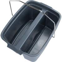 Dual Compartment Bucket, 4.75 US Gal. (19 qt.) Capacity, Grey Auto Electric Service Ltd.