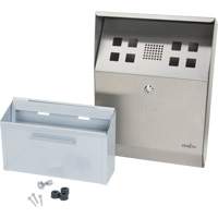 Smoking Receptacle, Wall-Mount, Stainless Steel, 1 Litre Capacity, 11-4/5" Height Auto Electric Service Ltd.