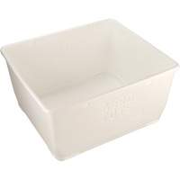 Aero-Tote Tub with Drain Plug, Plastic, White Auto Electric Service Ltd.