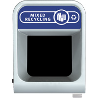 Conteneur pour d&eacute;chets de recyclage m&eacute;lang&eacute;s Configure, Vrac, Acier, 45 gal. US Auto Electric Service Ltd.