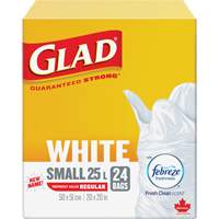 Small 25L Febreze Garbage Bags, Regular, 20" W x 20" L, White Auto Electric Service Ltd.