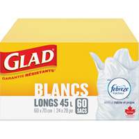 Sacs &agrave; ordures hauts 45 L avec Febreze, R&eacute;gulier, 24" la x 28" lo, Blanc Auto Electric Service Ltd.